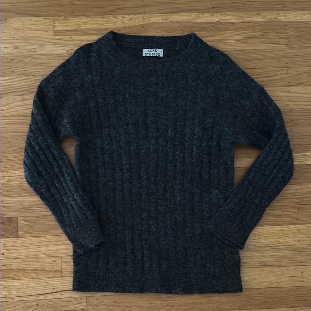 Acne Studios charcoal Gray “Raya”
Sweater size small
